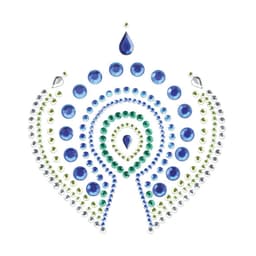 Bijoux Indiscrets Flamboyant Körperschmuck für das Dekolleté, seitliche Ansicht des angelegten Schmucks