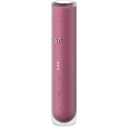 Satisfyer First Kiss Wave Mini-Klitoris-Stimulator in Granat, Gesamtansicht des Geräts