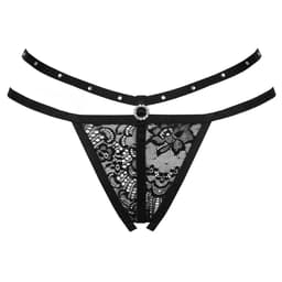 Livco Corsetti Nomade Tanga von hinten, Bänderverlauf über dem Gesäß