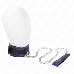 KINK Samtspitzen-Halsband mit Leine, Gesamtansicht des Halsbands