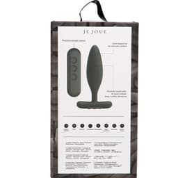 Fernbedienung des Je Joue Vesta Analvibrators neben dem Toy fotografiert