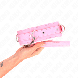 KINK Halsband mit Einschränkungen, Detailansicht der Naht am Riemen