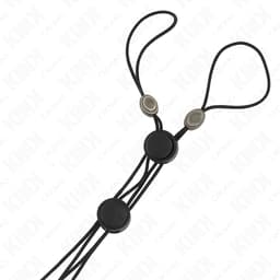 Klemmen der Kink Nippelklemmen im Detail, schwarze Ausführung mit Silikonauflage