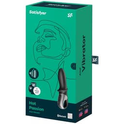 Bedienelemente und Ladeanschluss des Satisfyer Hot Passion App-Analvibrator im Detail