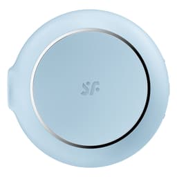Satisfyer Pro To Go 3 Klitoris-Stimulator aus medizinischem Silikon seitlich mit Druckwellenöffnung im Detail