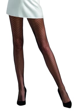 Passion Strumpfhose TI017, Detailansicht des Netzmaterials, Material 82 % Polyamid