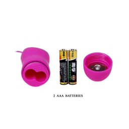 Baile Secret Butterfly Mini-Vibrator, Nahaufnahme der Silikonoberfläche