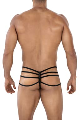 Cut4Men String, Detailansicht des gummierten Logos