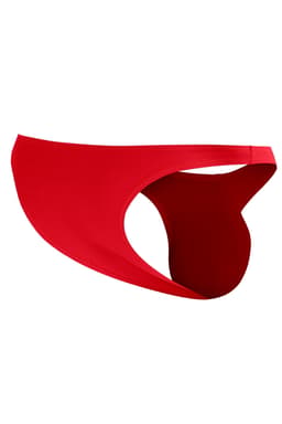 Cut4Men Capri Brief in Rot, Nahaufnahme des elastischen Materials