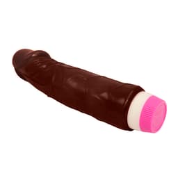 Baile Wellen des Vergnügens Vibrator von der Seite fotografiert, Detailaufnahme der geäderten Oberfläche