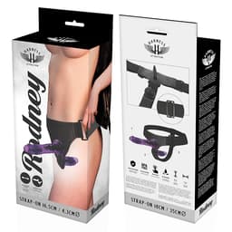 Harness Attraction Doppel-Strap-on – Modellserie – Rodney – mit Vibration (18 cm / Ø 3,5 cm), Ansicht 12