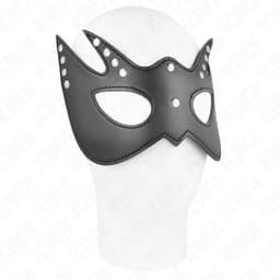 Kink Fledermaus-Augenmaske mit Nieten mit 23 x 15 cm im Größenvergleich