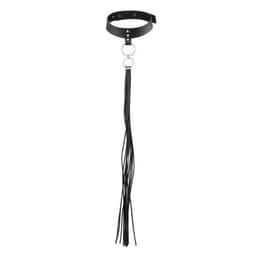 Bijoux Indiscrets Maze Quasten-Choker in Schwarz, Gesamtansicht