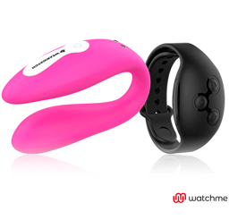 Wearwatch WatchMe Vibro-Ei Fuchsia/Azabache, Seitenansicht mit Silikonoberfläche im Detail