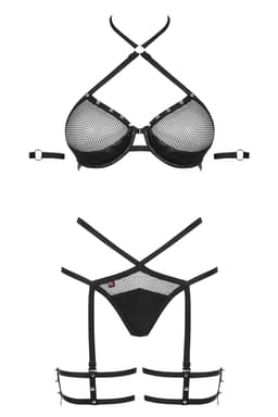 Obsessive 858-Set-1, Rückansicht mit Hakenverschluss, Studioaufnahme in neutralem Hintergrund