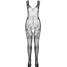 Passion Eco BS012 Bodystocking aus recycelten Fasern in Rot, Gewebestruktur in Nahaufnahme