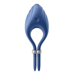 Satisfyer Duelist von der Seite mit Rippenstruktur im Detail