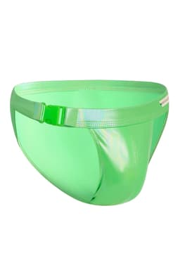Cut4Men Tanga-Slip mit Clipverschluss in Grün, Detailansicht des Clipverschlusses