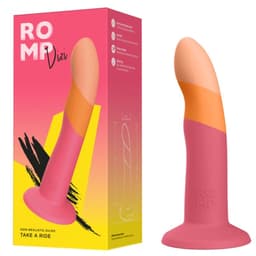 Saugnapf des Romp Dizi Dildos an einer glatten Fläche befestigt
