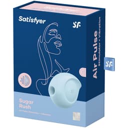 Satisfyer Sugar Rush Klitoris-Stimulator aus medizinischem Silikon mit Bedienknöpfen am Gehäuse in der Nahaufnahme
