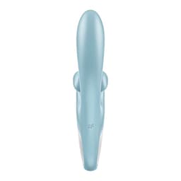 Satisfyer Touch Me mit Schlaufengriff im Größenvergleich, Nahaufnahme der Oberflächenstruktur