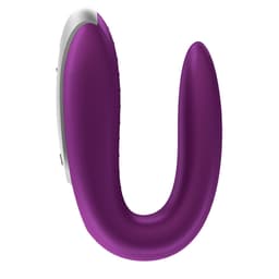 Satisfyer Double Fun unter Wassertropfen, wasserdicht nach IPX7