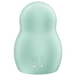 Satisfyer Pro To Go 1 Klitoris-Stimulator aus medizinischem Silikon neben der Produktverpackung liegend