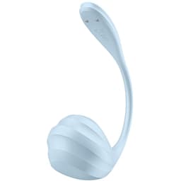 Satisfyer G-Punkt-Stimulator im direkten Größenvergleich mit einer Hand gehalten