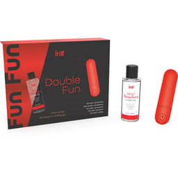 Intt Double Fun Kit, Gleitgel-Behälter mit Erdbeergeschmack im Detail