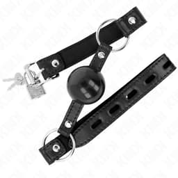 Kink Ballknebel von der Seite, Detailansicht der 4 cm großen Kugel