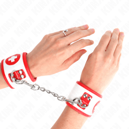 Kink Handgelenkfesseln, Gesamtansicht des Fesselpaars – Kink Fetisch-Bondage-Kollektion