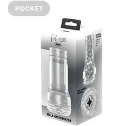 Kiiroo Feel Pocket Stroker Crystal komplett mit Verpackung, zusammen mit der beiliegenden Bedienungsanleitung