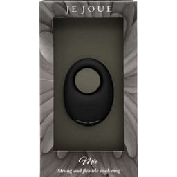 Verpackung des Je Joue Mio Vibrationsrings in Nahaufnahme fotografiert