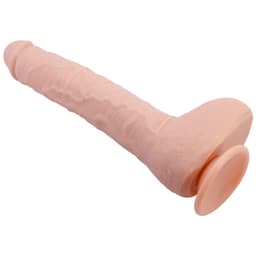 Baile flexibler realistischer Dildo, Nahaufnahme der weichen TPR-Oberfläche am Schaft