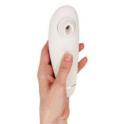 Womanizer Premium 2 Klitorisstimulator, Ansicht der Unterseite mit Ladeanschluss