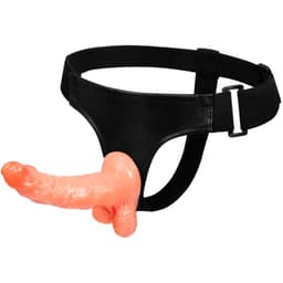 Baile Harness mit realistischem Penis, Gesamtansicht in Naturton