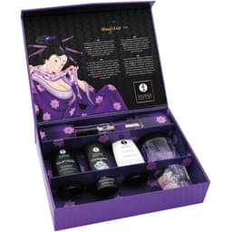 Shunga Naughtier Kit, Detailansicht von Gleitmittel und Klitorisgel