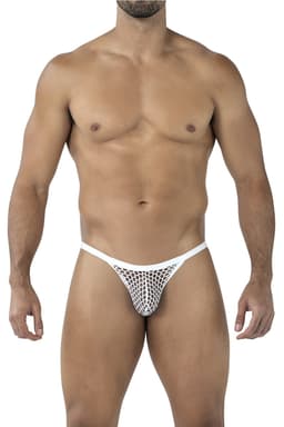 Cut4Men String in Weiß, komplette Gesamtansicht von vorne
