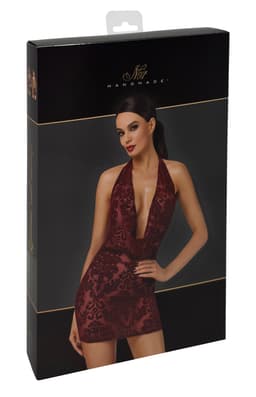 Noir Handmade Kink Royal Minikleid, Nahaufnahme des Dekolletés