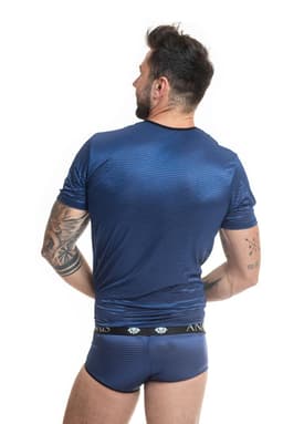 Anais Men Naval Herren-T-Shirt, Rückenansicht