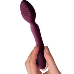 Climaximum Aurora Stabvibrator, Massagekopf und Griffbereich in der Nahaufnahme