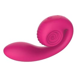 Snail Vibe Gizi Lite Pink von der Seite mit zwei Stimulationsarmen im Detail
