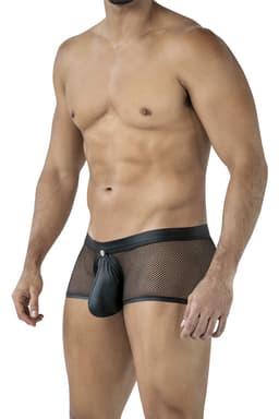 Cut4Men Trunk Shorts in Schwarz, komplette Gesamtansicht von vorne