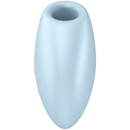 Satisfyer Cutie Heart Klitoris-Stimulator in Herzform aus Silikon in der Hand gehalten im Größenvergleich
