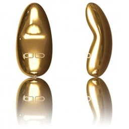 LELO Yva Klitorisvibrator mit 18-Karat-Goldbeschichtung, Gesamtansicht