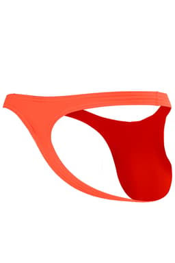 Cut4Men Bulge String Plus in Orange, Nahaufnahme des elastischen Materials