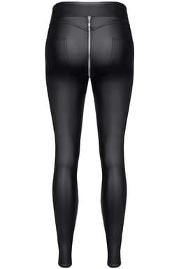 Demoniq Black Rose Maddalena – Leggings mit 2-Wege-Reißverschluss, Detailaufnahme des Verschlusses