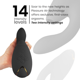 Womanizer Duo 2 – Druckwellenvibrator mit G-Punkt-Arm – Schwarz, Ansicht 26