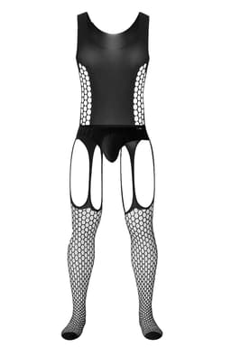 Cut4Men Bodystocking, Nahaufnahme des Netzmaterials