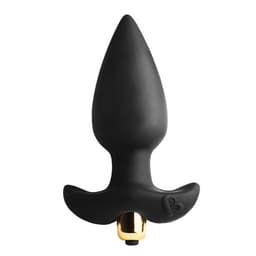 Rocks-Off Butt Throb Analplug in Schwarz, Gesamtansicht des Produkts
